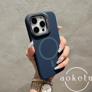 Giá đỡ ống kính kim loại silicon lỏng chất lượng cao Vỏ điện thoại từ tính thích hợp cho iPhone 11 12 13 14 15 16 Pro Max Vỏ cứng silicon chống bụi bẩn và chống vàng