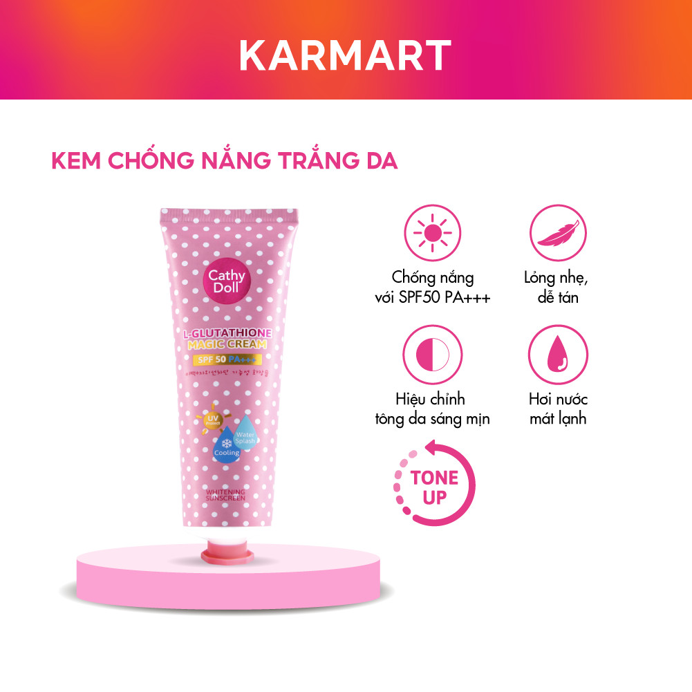kem chng nng cathy doll l-glutathione dng da cam kt sn phm ng m t cht lng m bo an ton cho ngi s dng - Lazada Kem Chng Nng Trng Da