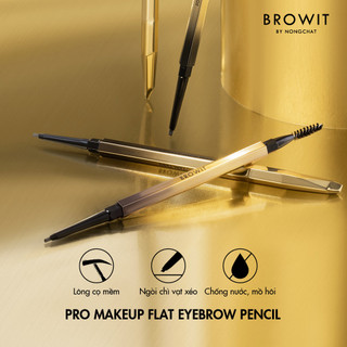 Chì Kẻ Mày Browit Pro Makeup Flat Eyebrow Pencil Đầu Ngòi Siêu Nhỏ 1mm, Chống Nước & Mồ Hôi 0.08G