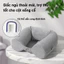 Gối Cổ Du Lịch Cao Su Non - Nâng Đỡ 360° Theo Mọi Tư Thế, Vải Mềm Mịn Tháo Rời Giặt Sạch, Bảo Vệ Cột Sống Cổ
