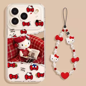 Thời Trang Màu Đỏ Katie Thích Hợp Cho Apple 17promax Ốp Lưng Điện Thoại iPhone16 Huawei mate70 Xiaomi 15pro26.3.26