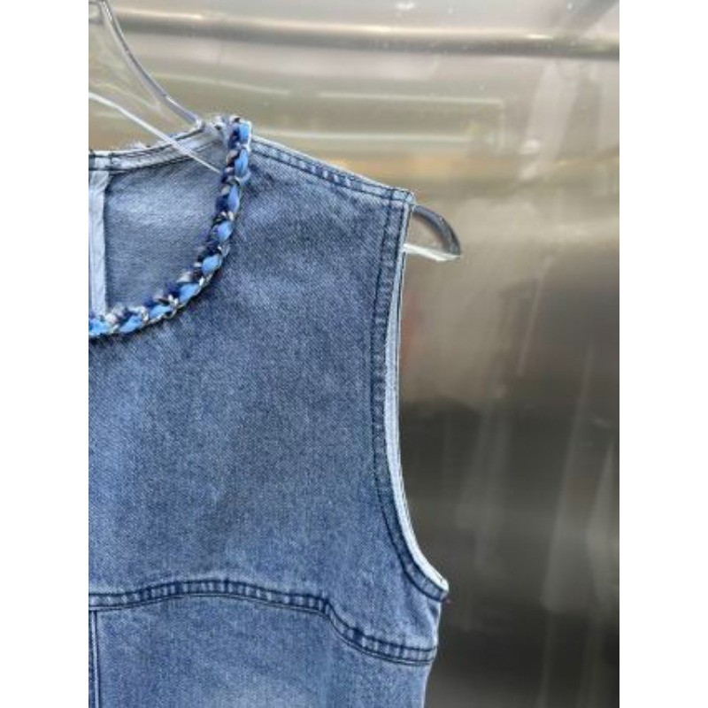 Váy Denim cổ tròn mới dành cho nữ