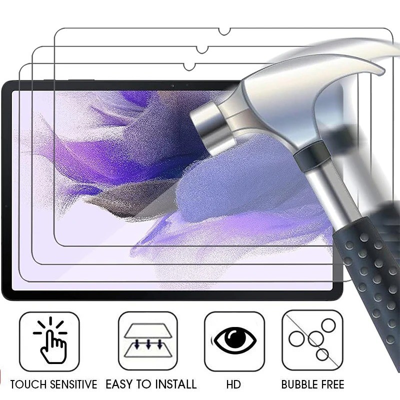 2 Chiếc HD Kính Cường Lực Cho Samsung Galaxy Tab S11 S10 S9 S8 FE + Lite Ultra Máy Tính Bảng Kính Cường Lực Bảo Vệ Màn Hình Cho Galaxy Tab S7 FE S6 Lite S5e S10 + S9 + S8 + S7 + Kính Chống Thấm Nước