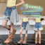 Bé Gái Mùa Hè Gradient Denim Quần Short 2026 Phong Cách Mới Trẻ Em Kẻ Sọc Khâu Thời Trang Quần Nóng