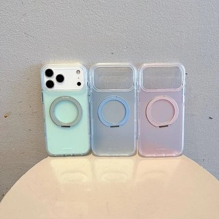 Ốp điện thoại di động giá đỡ từ tính xoay 360 độ mờ tiên tiến phù hợp cho iPhone 17 16 15 Pro Max bảo vệ camera chống sốc chống rơi mặt sau cứng