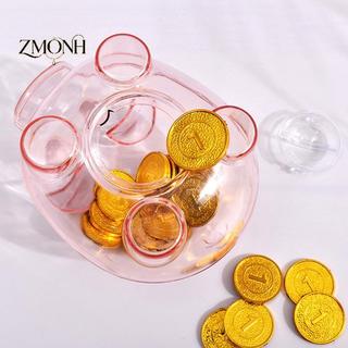 ZMONH Trong Suốt Lợn Đồ Chơi Quà Tặng Trẻ Em Tiền Xu Heo Đất Đạo Cụ Rõ Ràng Lợn Nhựa Heo Đất Đồng Xu Tiền Mặt Thu Thập Hộp Tiết Kiệm Không