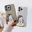 Ốp Lưng Cho Samsung Galaxy A07 A06 A05 A04 A03 A02S A17 A16 A15 A14 A13 A12 A25 A23 A22 A20 A35 A31 A30 A55 A52 A51 A50 Mạ Acrylic IMD Case Motif Cô Gái Dễ Thương CYIM181