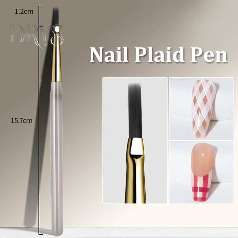 (TFT) Móng Tay Nghệ Thuật Tranh Bàn Chải Acrylic Đường Bút Sọc Lưới Hoa Bướm Vẽ Màu Nước Bàn Chải UV Gel DIY Thiết Kế Làm Móng Tay MỚI