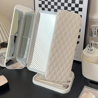 Gương để bàn trang điểm cao cấp có đèn, Gương Makeup Có đèn led 3 chế độ ánh sáng -