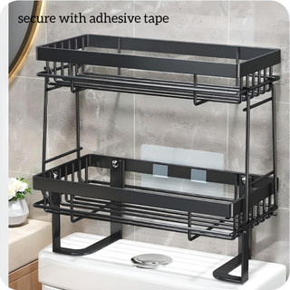 Kệ trên bồn cầu Kệ đựng đồ bồn cầu Chống gỉ Giá đựng đồ vệ sinh bồn cầu 3 Tầng giá để đồ dùng nhà vệ sinh.