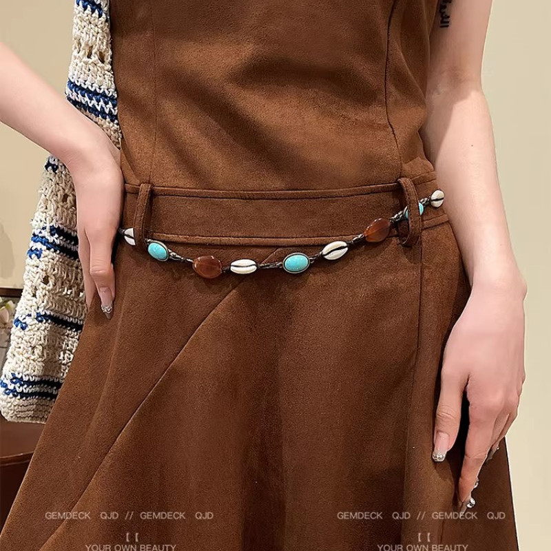 Thắt lưng dệt tay Bohemian phong cách dân tộc cổ điển cho nữ