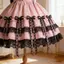 Ruy Băng Ren Ghép Đôi với Thiết Kế Nơ, Vải Định Hình cho Phụ Kiện Handmade và Đồ Thủ Công DIY, Phù Hợp để Cải Tạo Gothic, 2 Màu Tùy Chọn