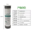 33cm Miệng Phẳng Phía Sau UDF Vỏ Dừa Dạng Hạt Than Hoạt Tính Lọc CTO Thiêu Kết Thanh Carbon Nén Máy Lọc Nước CUJH