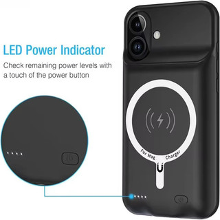 [JLK] Ốp Pin Không Dây 10000mAh Cho iPhone Air 17 pro Max 16 plus 15 14 13 12 Mini 11 Từ Điện Ngân Hàng Bao Sạc Tương Thích