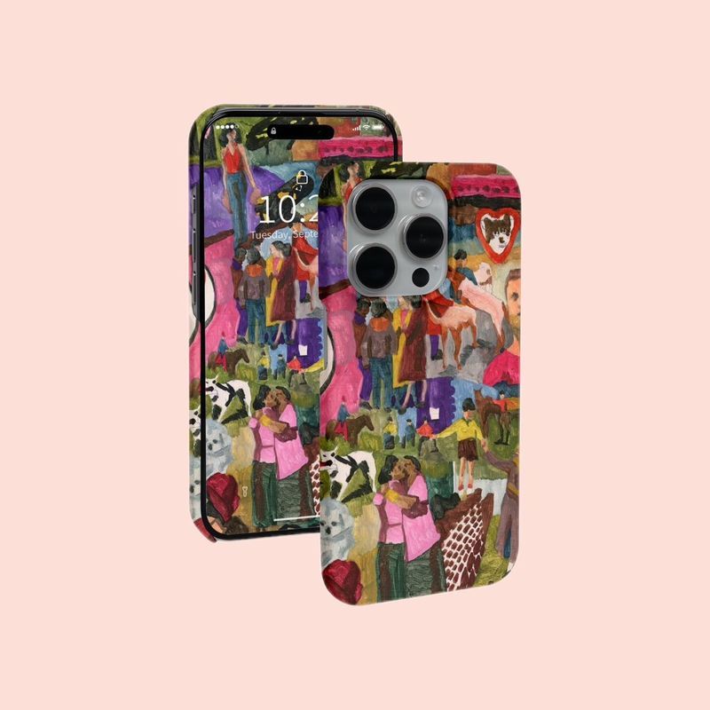 Ins Style Art Tranh sơn dầu QYJS Ốp điện thoại Thích hợp cho IPhone 16 15 14 13 ProMax 12 PRO 11 7 8 PLUS 17 AIR XR XSMAX Vỏ cứng phim bán chạy đơn giản