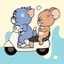 Mèo Và Chuột Điện Trang Trí Xe Hơi Miếng Dán Tom Cat Dễ Thương Sáng Tạo Độc Đáo Xe Hoạt Hình Trang Trí Khối Trầy Xước 26.3.26