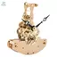 Kohaku Xoay Gear Đồng Hồ Nhôm Mantel Chuyển Động Bền Đẹp Analog Đồng Hồ Bộ Cho Phòng Ngủ Phòng Khách Bàn Trang Trí