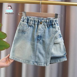 Quần short jean bé gái – Dáng chữ A năng động, túi hộp cá tính, mặc hè thoải mái