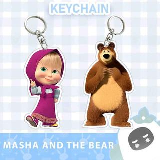 Ganci / Gantungan Kunci Akrilik  MASHA AND THE BEAR - 1