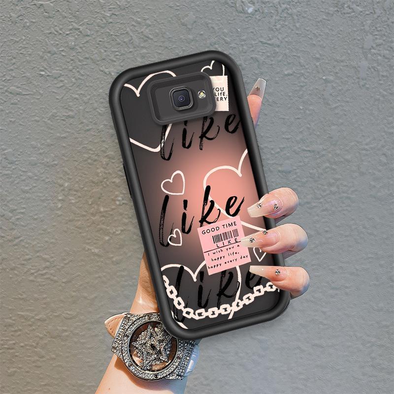 Ốp Lưng Cho Samsung J7 Prime Hoạt Hình Silicone Bé Gái Mềm Ốp lưng TPU Như Âm Nhạc Cô Gái Mắt Thiên Thần Chống Sốc Ốp Lưng