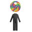 GC1 Trẻ Em Cầu Vồng Lollipop Trang Phục Halloween Ngộ nghĩnh Cosplay Trang Phục Kẹo Chủ Đề Nhập Vai GC1