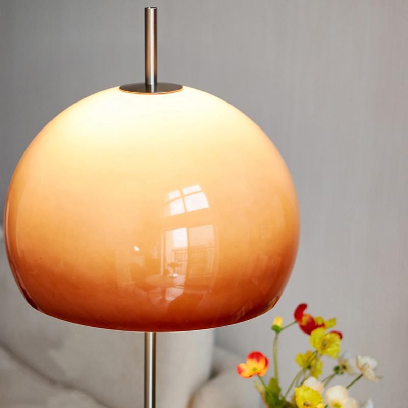 Đèn LED để bàn mặt kính hình nấm, khung nhôm cao cấp, dùng được phòng khách, phòng ngủ, đầu giường – mẫu mới nhất