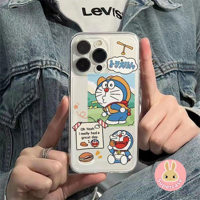 Ốp Điện Thoại Doremon Dễ Thương Cho Redmi Note 15 14 13 Pro Plus 12 Turbo 11 Pro Plus 11E 11 SE 11T Pro Plus 11S 4G 5G Vỏ Hoạt Hình Dorayaki Cowboy Ốp Lưng Mềm