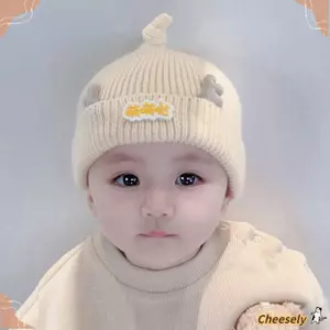 Mũ dệt kim 2-18 tháng có móc mềm mại cho bé mùa đông, Mũ len hoạt hình dễ thương thời trang Mũ len ấm áp cho trẻ mới biết đi