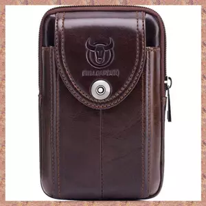 Thắt Lưng Da Nam Túi Thắt Lưng Fanny Pack Molle Tiền Nhỏ Điện Thoại Eo Gói Bum Túi Ví (R F C V)