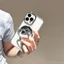 Dành Cho infinixSmart8 Ốp Lưng Điện Thoại Khung Mạ Điện Gương Trang Điểm Spark20 Trong Suốt Lấp Lánh Gương Giá Đỡ