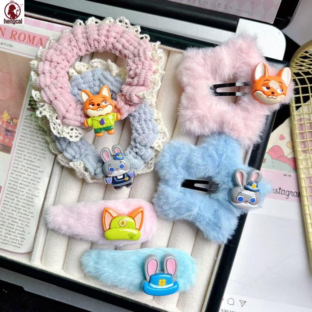 Kẹp tóc Judy Nick Zootopia - Phụ kiện tóc hoạt hình sang trọng dành cho bé gái