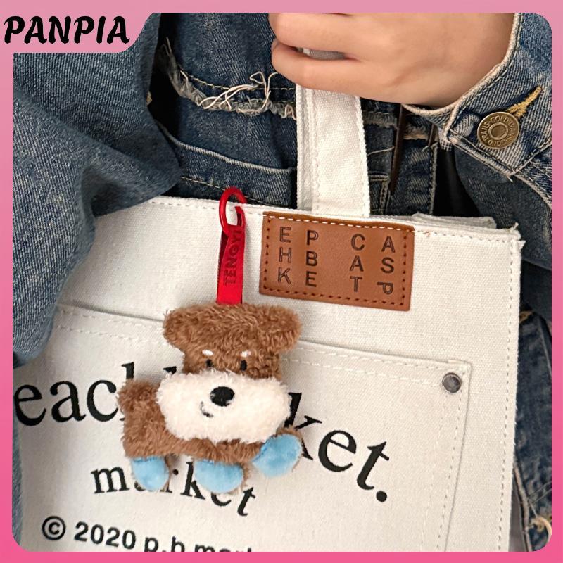PNPIA- Sáng Tạo Dễ Thương Sang Trọng Chó Con Búp Bê Mặt Dây Chuyền Móc Khóa Mềm Nhồi Bông Đồ Chơi Búp Bê Quyến Rũ Ba Lô Trang Trí Phụ Kiện Quà Tặng