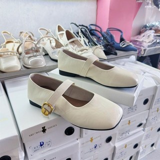 Bệt Mũi Vuông Quai Khóa Hàng Nhập QC Fullbox Mieo Shoes B854 B855