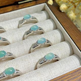 Nhẫn Nữ Đính Đá Ngọc Xanh Ánh Thủy Nữ – Kiểu Dáng Quý Phái, Nhẹ Nhàng & Thời Trang Thanh Lịch Thiết Kế Freesize