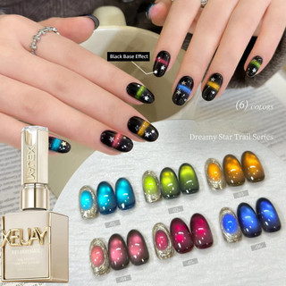 XEIJAYI Dreamy Star Trail Series Cat's Eye Gel móng tay phủ bóng cao, hiệu ứng mắt mèo quang trị liệu, nghệ thuật móng tay cho tiệm