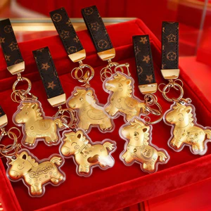 Chủ đề năm con ngựa Mặt dây chuyền giàu có Pony Móc khóa Túi treo điện thoại Trang trí