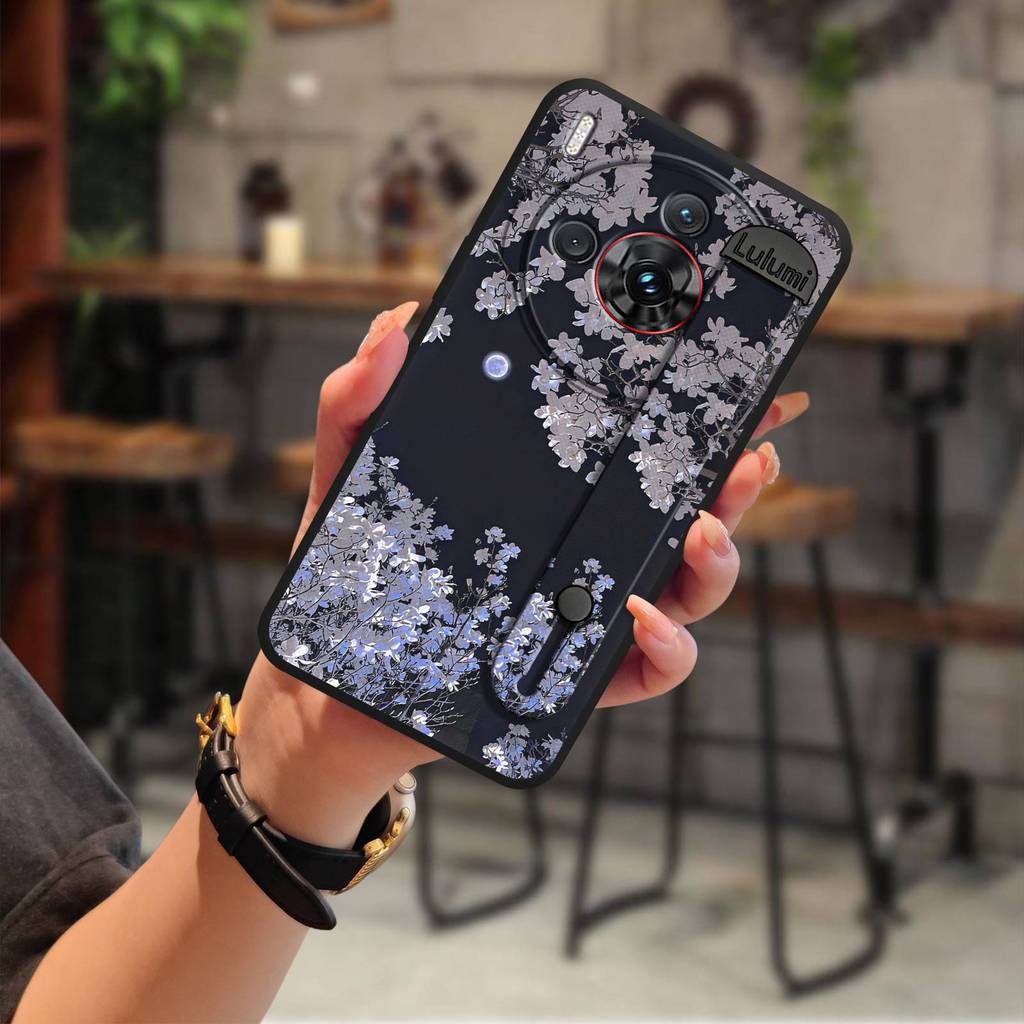 Ốp điện thoại di động trưởng thành Ốp điện thoại cho ZTE Nubia Z60S Pro Giá đỡ điện thoại silicon Bảo vệ màu trơn Vỏ mềm chống bụi bẩn Ốp lưng chống thấm nước Tranh tay áo