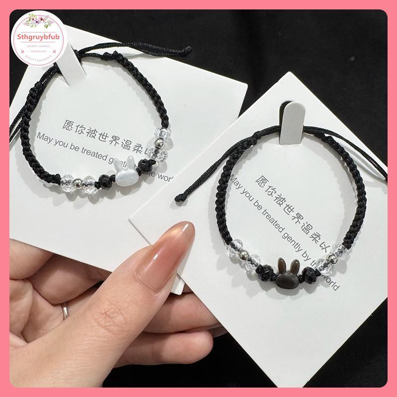 STHB 2 Chiếc Mặt Dây Chuyền Dễ Thương Tay Dệt Vòng Tay Thời Trang Đa Năng Nữ Kỳ Nghỉ Hàng Ngày Đeo Trang Sức Quà Tặng VN