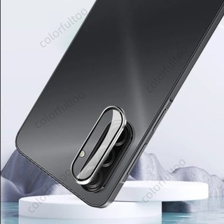 Ốp bảo vệ ống kính máy ảnh 3D cong toàn diện cho Samsung Galaxy A07/A17/A36/A56/A56 5G/4G, vòng kim loại trong suốt
