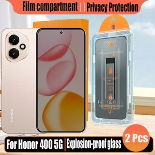 1- 2 Chiếc Đơn Giản Dán Kính Cường Lực Chống Gián Điệp Bảo Vệ Màn Hình Riêng Tư Cho Honor 400 5G Bảo Vệ Flim