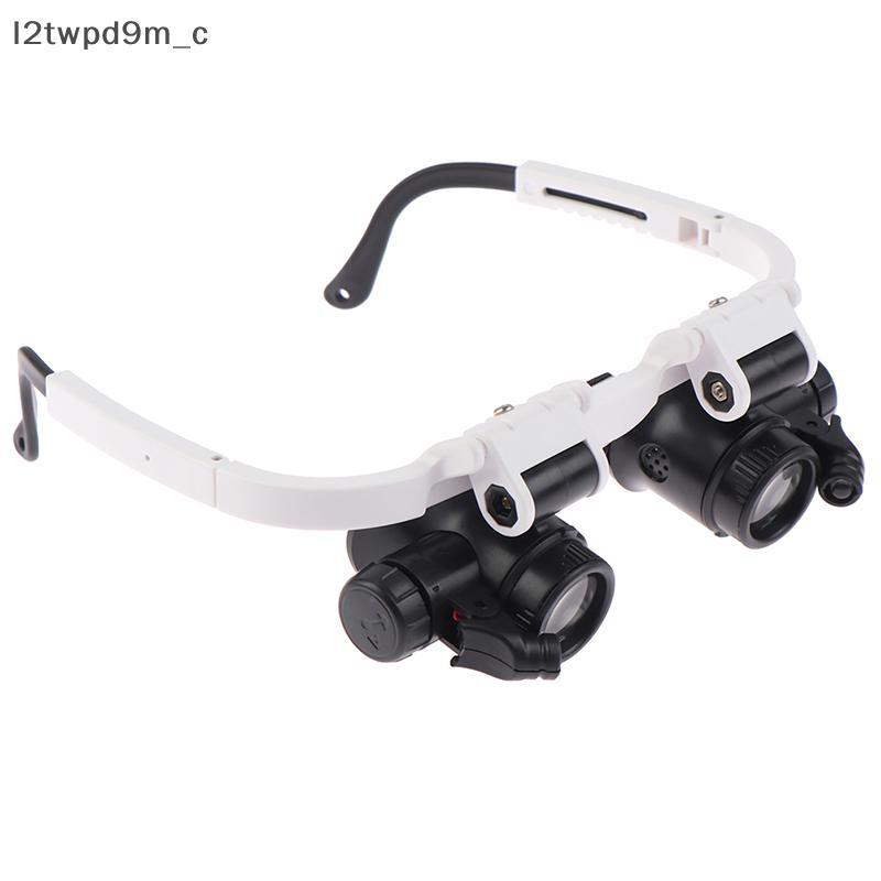 COD Headband Kính lúp với ánh sáng LED 8x 15x 23X thợ đồng hồ jeweler Loupe mới