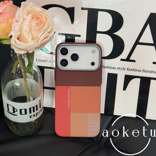 Bảng màu Vỏ điện thoại từ tính họa tiết Kevlar thích hợp cho iPhone 17 ProMax họa tiết sợi carbon Vỏ bảo vệ PC 16 / 15 / 14 tản nhiệt siêu mỏng bao gồm tất cả các trường hợp