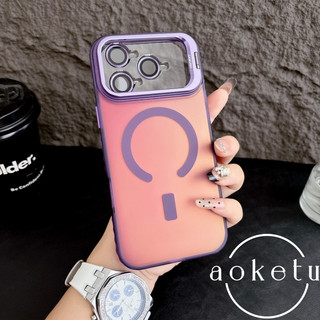 Giá đỡ ống kính cho vỏ điện thoại Apple 17 có lực hút từ tính mạnh, thích hợp cho Apple iPhone 17 Promax laser mới 16pro chống rơi 15 vỏ bảo vệ thời trang và đơn giản