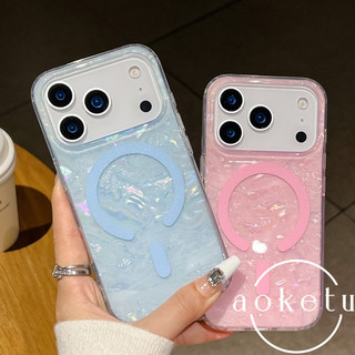 Thích hợp cho vỏ điện thoại Apple 17, màu hồng lấp lánh, họa tiết vỏ, iPhone 16 Pro, 15 Pro mới, 14 Pro nữ, hút từ trong suốt 13, bao gồm tất cả vỏ cứng chống rơi