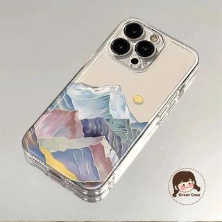 Ốp Điện Thoại Peaks Nhiều Màu Sắc Sang Trọng Cho Realme 15X 15 14 Pro Plus 15T 14X 14T 13 12X 12 Pro Plus 11X 11 10T 10 Pro Plus 4G 5G Vỏ Siêu Mỏng Vỏ Mềm Trong Suốt