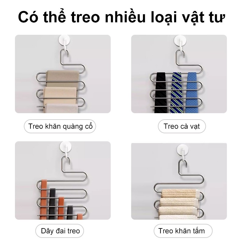 𝐎𝐥𝐢𝐟𝐞 Móc treo quần chuyên dụng Đa Năng giá treo quần INOX Giá treo quần hình chữ S Móc treo quần chuyên dụng