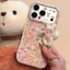 Ốp Điện Thoại Hình Thỏ Hoa Hoạt Hình Dễ Thương Cho iPhone 17 16 15 14 13 12 11 Pro Max X Xr Xs Max 7 8 Plus SE2020