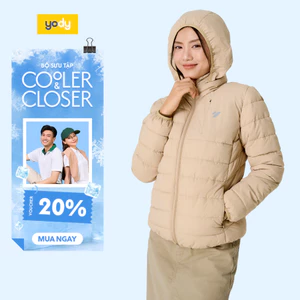 Áo phao nữ YODY 4s Plus siêu ấm siêu nhẹ mũ áo thông minh giấu trong cổ áo WCPJ25F011