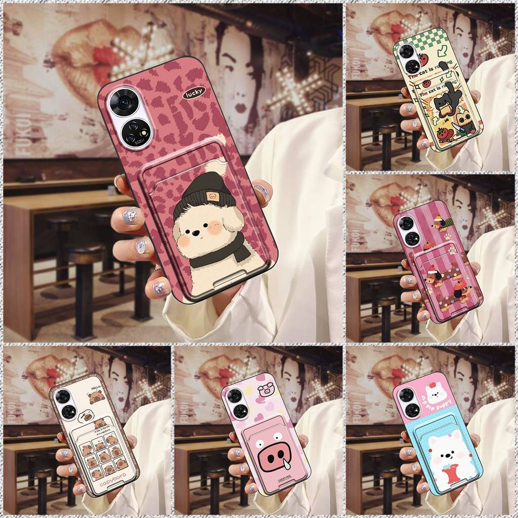 Ốp lưng mềm cho điện thoại ZTE A303ZT, khe cắm thẻ, họa tiết graffiti hoạt hình, bền, dễ thương, bảo vệ toàn diện