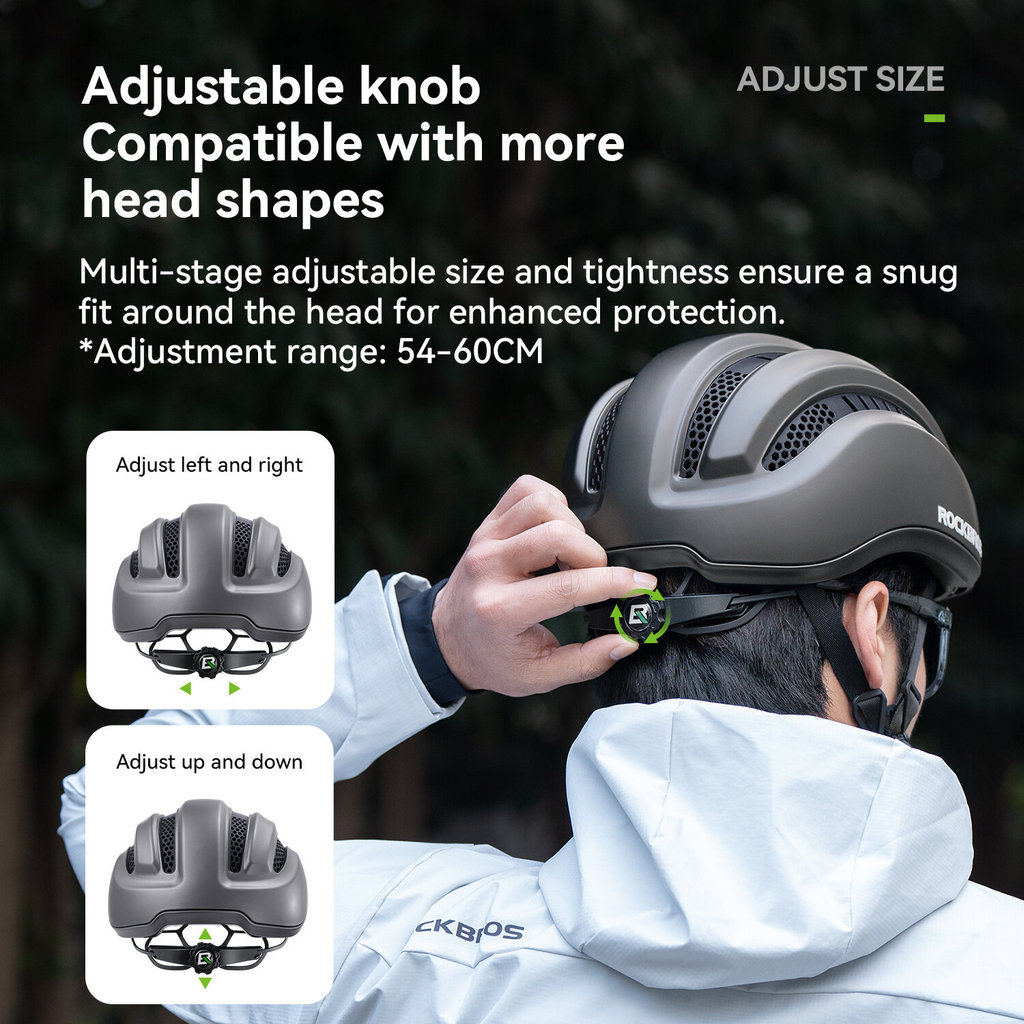 Mũ Bảo Hiểm Xe Đạp ROCKBROS - Chống Gió Thoáng Khí, Kính Từ Tính UV400 & Tấm Che Nắng Tháo Rời